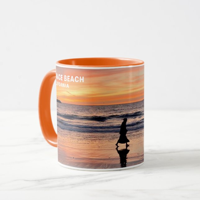 Caneca Sunset Beach Walk - Venice Beach, CA Mug (Frente Esquerda)