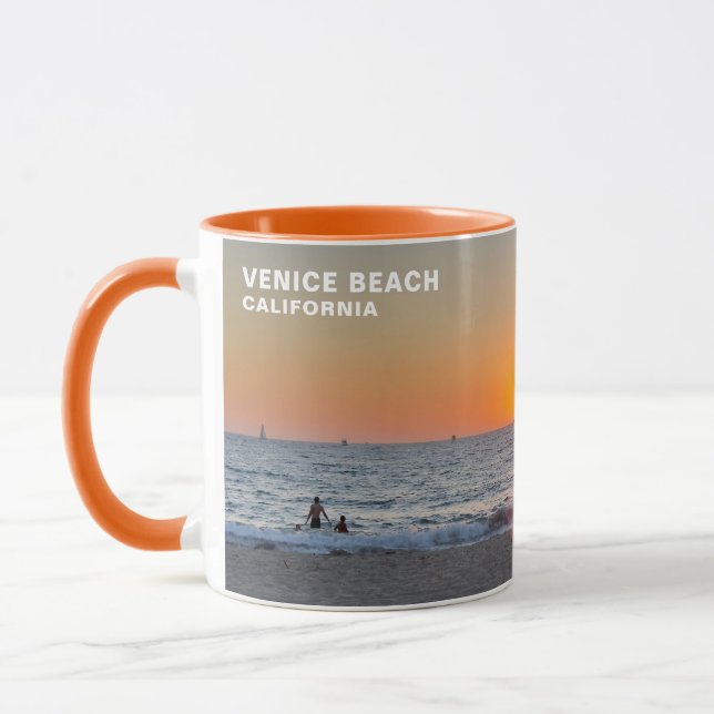Caneca Sunset de Verão - Praia de Veneza, CA Mug (Esquerda)