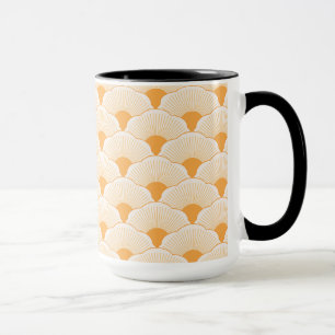 Caneca Sunset, laranja tonal, textura concreta