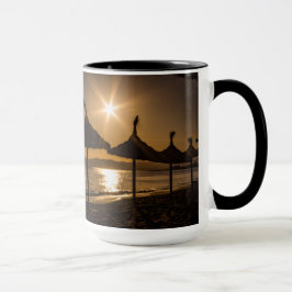 Caneca Sunset na praia, Maiorca, Espanha
