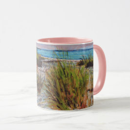 Caneca Sunset Pink Beach Art
