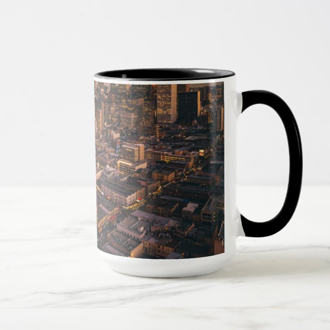 Caneca Sunset Sobre O Distrito Financeiro De São Francisc (Direita)