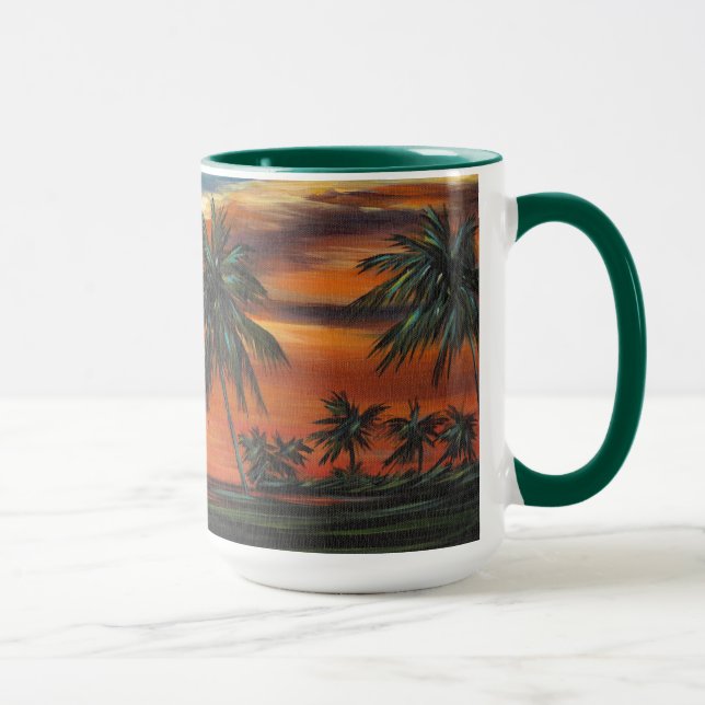 Caneca Sunset tropical impressionante (Direita)