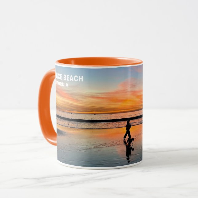 Caneca Sunset Walk - Venice Beach, CA Mug (Frente Esquerda)