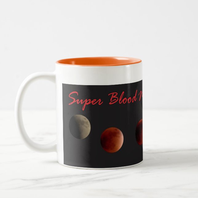 Caneca super 2015 da lua do sangue (Esquerda)