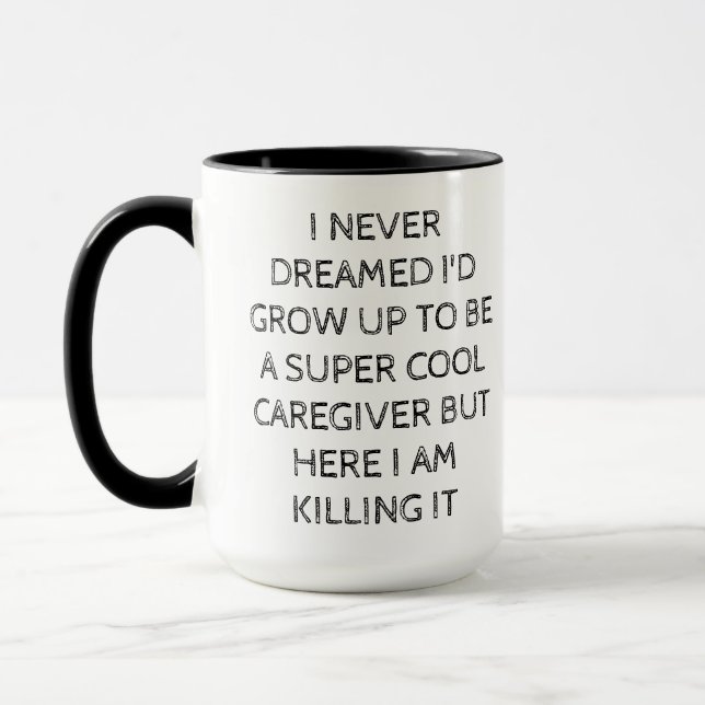 Caneca Super Cool Caregiver Mug – Funny Gift for Caregive (Esquerda)