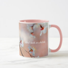 Caneca Super Flores Apricot Japonesas