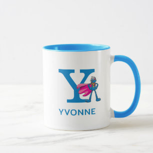 Caneca Super Grover Adicione Seu Nome E Monograma Y