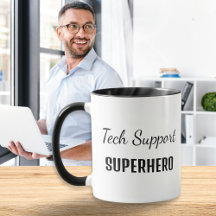 Super-herói de suporte técnico Humor de computador