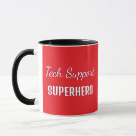Caneca Super-herói de Suporte Técnico Humor Divertido Mon