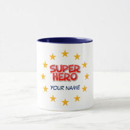 Caneca Super-herói personalizável