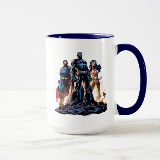Caneca Super-homem, Batman e Trindade Maravilha (Direita)