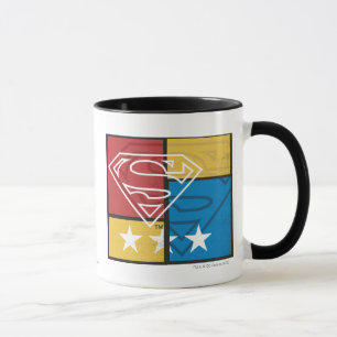 Caneca Super-Homem Blindagem com Estrelas
