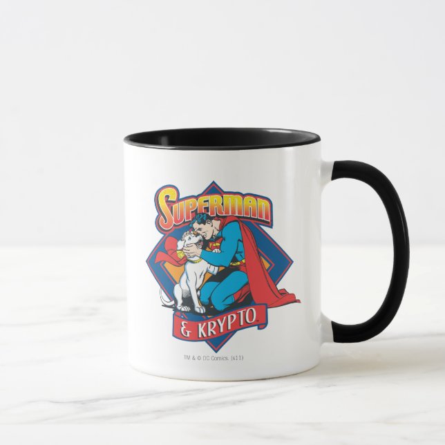 Caneca Super-homem com Krypto (Direita)