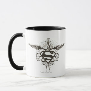 Caneca Super-Homem Estilizado  Logotipo de crânios