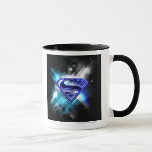 Caneca Super-Homem Estilizado  Logotipo de cristal branco