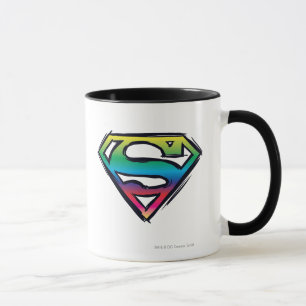 Caneca Super-Homem  Logotipo arco-íris