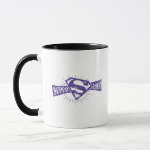Caneca Super Mãe Purple Starburst