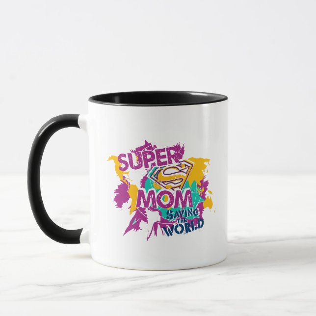Caneca Super Mãe Salvando o Mundo (Esquerda)