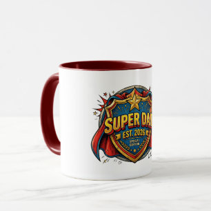 Caneca Super Pai Est 2026 Presente do Dia do Pai H