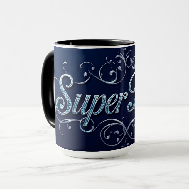 Caneca Super Pai Herói do Café Blink (Frente Esquerda)
