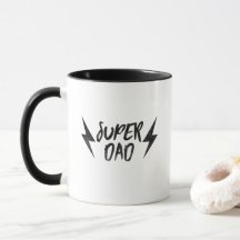 Super Pai Lightning Bolt Black Super Mug