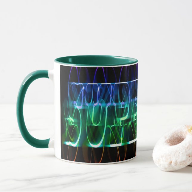 Caneca Super Pai Mug (Com Donut)