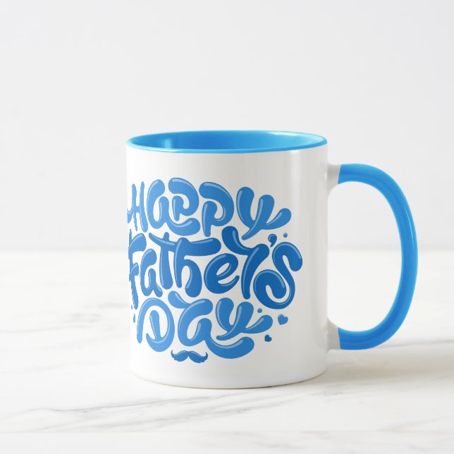 Caneca Super PAI Personalizado/Dia de os pais Feliz (Direita)
