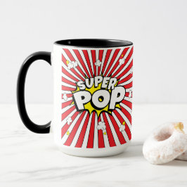 Caneca SUPER POP! Comic Book Pop Art Fun Pun Dad 