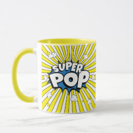 Caneca SUPER POP! Comic Book Pop Art Popcorn Pun 