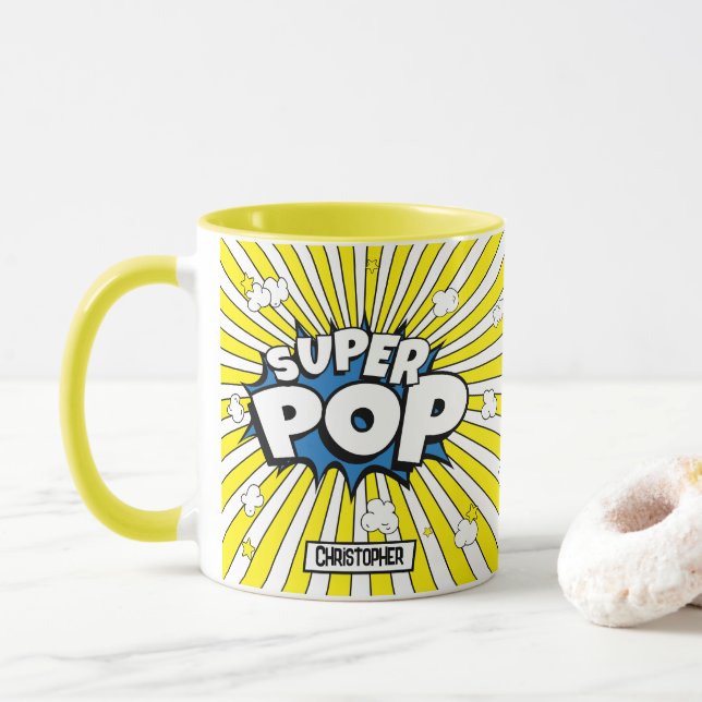 Caneca SUPER POP! Quadrinho Pop Art ‘Pipoca Brega’ (Com Donut)