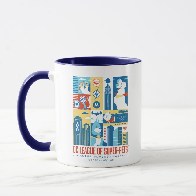 Caneca Super Powered Pack Art Deco Metropolis (Esquerda)