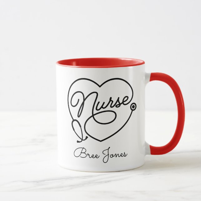 Caneca Super Scrubs Nome Personalizado Enfermeira Doutor  (Direita)