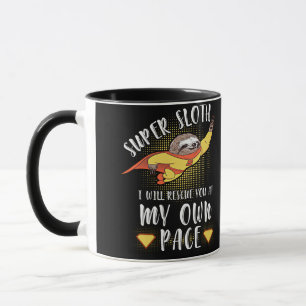 Caneca Super Sloth Eu Vou Resgatá-Lo No Meu Próprio Rit