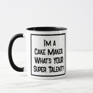 Caneca Super Talento De Criador De Bolo. Mug De Café De D