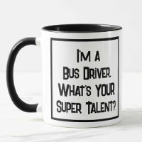 Super Talento De Motorista De Barramento. Mug De C