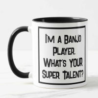 Super Talento Jogador Banjo. Mug De Café De Duas T