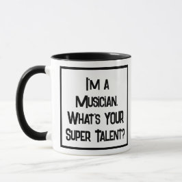 Caneca Super Talento Musical. Mug De Café De Duas Tonelad