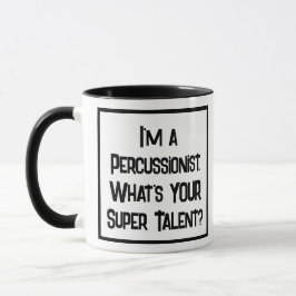 Caneca Super talento persionista. Mug De Café De Duas Ton