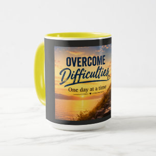 Caneca Superar Dificuldades Um Dia de Cada Vez