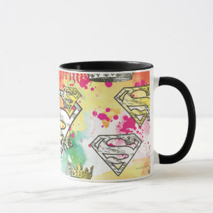 Caneca Supergirl Crown Pattern