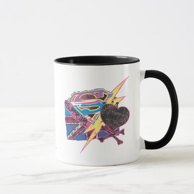 Caneca Supergirl Flag and Crossbones (Direita)