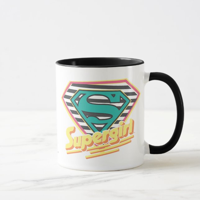 Caneca Supergirl listrou o logotipo (Direita)