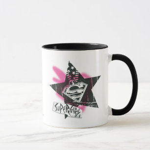 Caneca Supergirl Pink Spray Paint Star