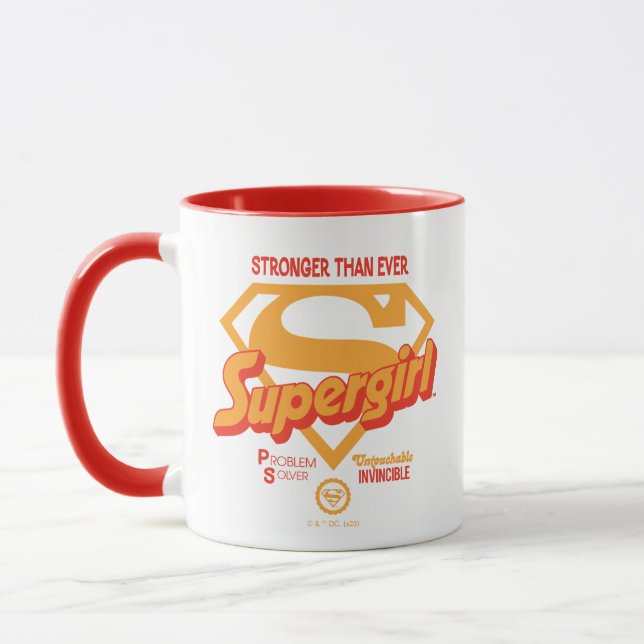 Caneca Supergirl Stronger Thever Retro Graphic (Esquerda)