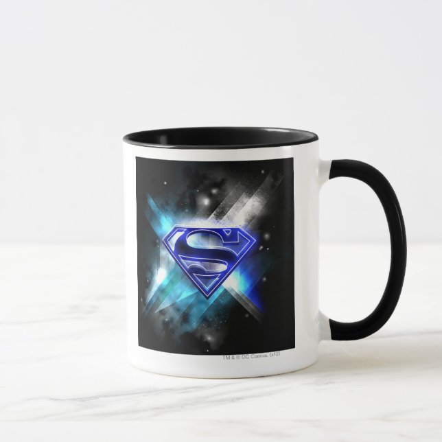 Caneca Superman Estilizado | Logotipo de cristal branco a (Direita)