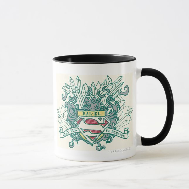 Caneca Superman Estilizado | Logotipo Kal-El (Direita)
