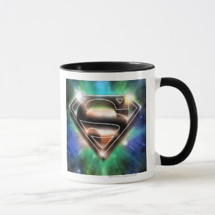 Caneca Superman Estilizado   Logotipo Shiny Burst