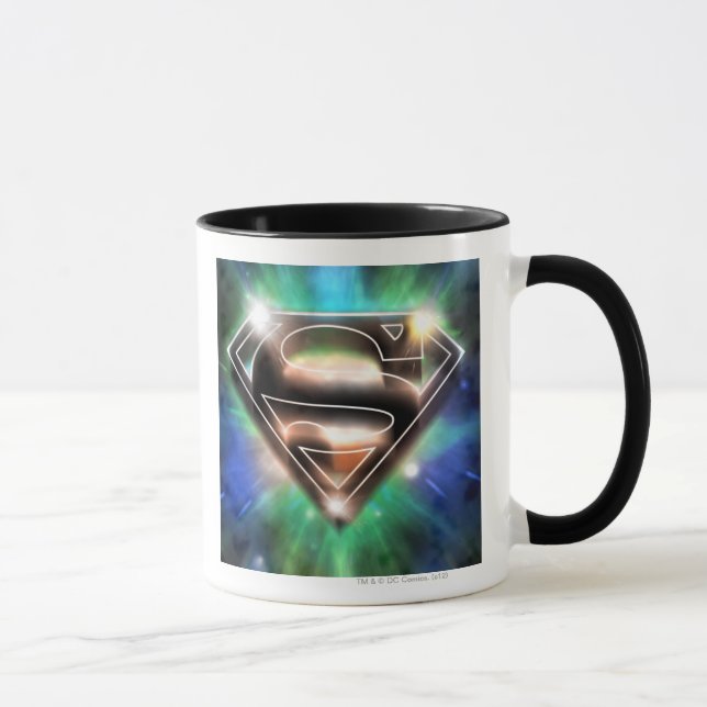 Caneca Superman Estilizado | Logotipo Shiny Burst (Direita)