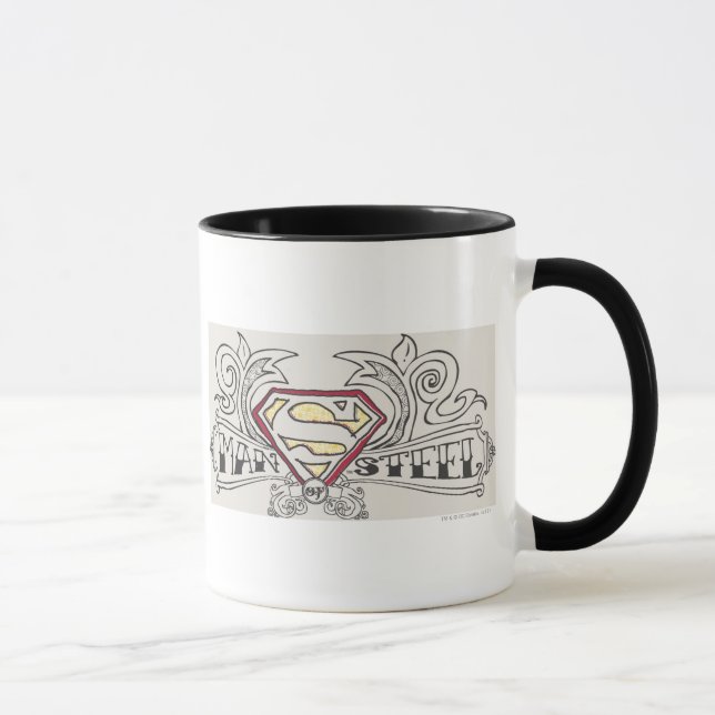 Caneca Superman Estilizado | Logotipo textual (Direita)